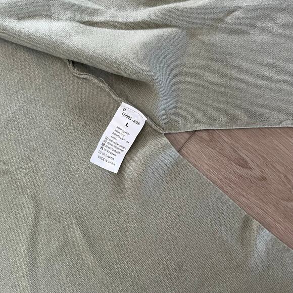 Lillusory Women’s Green Long Cardigan Sweater Size L - Picture 5 of 8